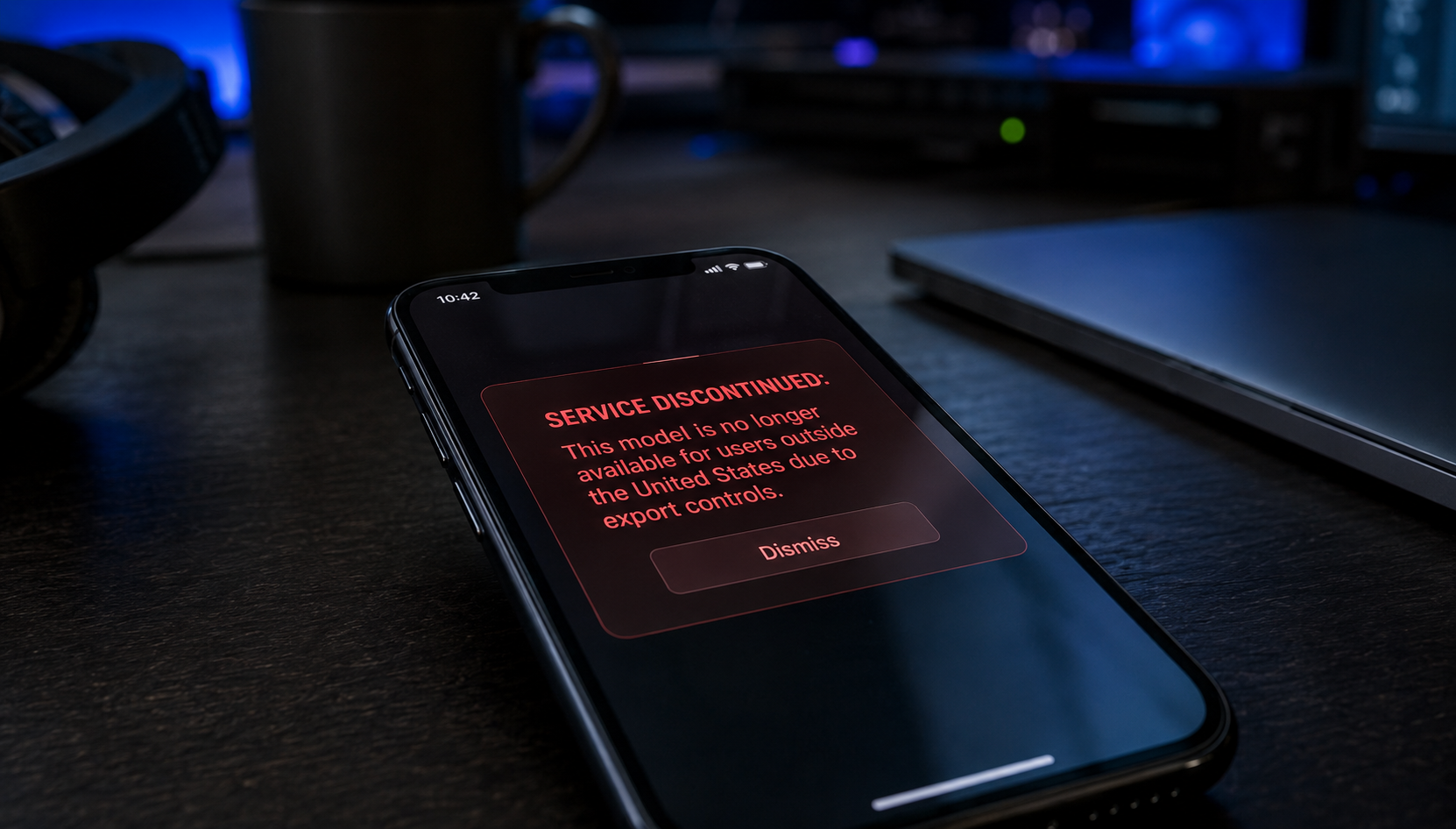 AI model access denied export control foreign persons notification