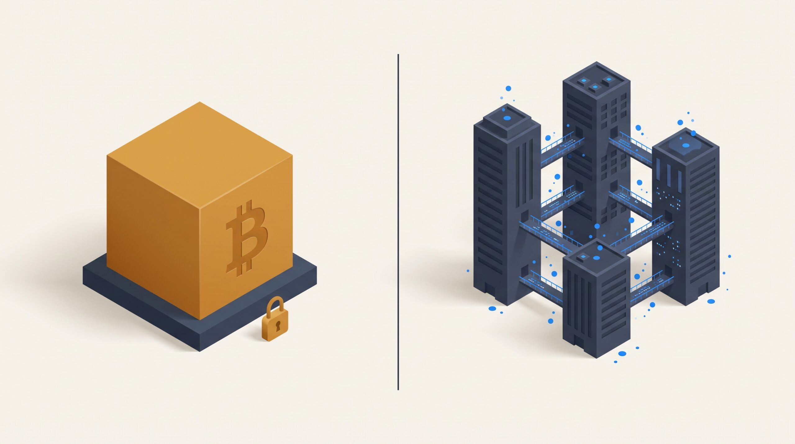 Bitcoin versus Ethereum — digital gold versus world computer comparison