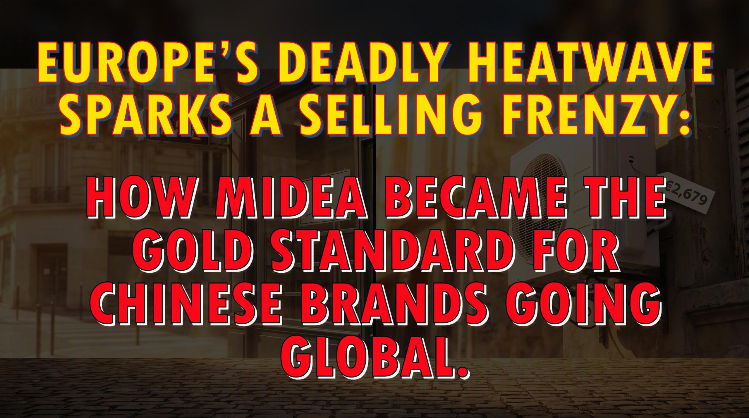 Midea stock Europe heatwave feature image — portable AC sellout meets short selling pressure